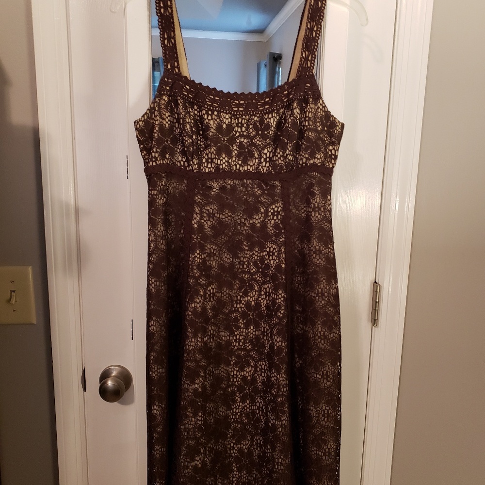 Brown Lace Dress